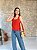Blusa Decote Quadrado, C/ Pence No Busto Abertura Nas Laterais, Costa Maior E Barra Larga-Plus Size - Imagem 6