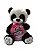 URSO DE PELUCIA PANDA ROMANTICO COM ESCRITA AMOR - Imagem 1