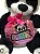 URSO DE PELUCIA PANDA ROMANTICO COM ESCRITA AMOR - Imagem 5