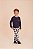 Pijama Infantil Xadrez Azul Marinho - Imagem 1