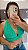 Cropped Sharlla Verde Água - Imagem 1