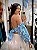 Cropped Manu Laise Azul Floral - Imagem 2