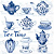 Guardanapo Tea Moments Blue - - Imagem 1
