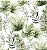 GUARDANAPO DE PAPEL JUNGLE LEAVES WHITE - Imagem 1