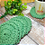 Descanso de Copos Crochê Kit com 4 Unid. Verde - Imagem 2