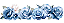 Transfer Têxtil TTB4L-006 - Rosas Azuis - Imagem 1