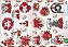 Papel de Seda PSLN-028 - Poinsetias - Natal - Imagem 1