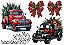 Hidro Transfer-Decalque - Caminhonetes e Laços de Natal - -artebrentan - Imagem 1