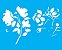 Stencil Flor Aquarela OPA 3034 - Imagem 1