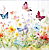 Guardanapo Papel Butterflies in Field - Imagem 1