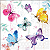 Guardanapo de Papel Butterfly Collections White - Imagem 1
