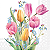 Guardanapo de Papel Tulips Bouquet - Imagem 1