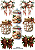Hidro Transfer Decalques - Laços e Potes - Coleção Natal - Imagem 1