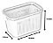 Pote com Cesto Slim Multiuso 1.780ml Branco - Imagem 3