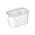 Pote com Cesto Slim Multiuso 1.780ml Branco - Imagem 1