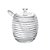 Açucareiro de Cristal com Colher Colméia 210ml - Imagem 1