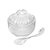 Açucareiro de Cristal com Colher Imperial 12cm - Imagem 2