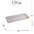 Travessa Retangular de Cristal Coração Borda Rosa 30cm x 13cm x 3cm - Imagem 6