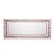 Travessa Retangular de Cristal Coração Borda Rosa 30cm x 13cm x 3cm - Imagem 2