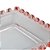 Travessa Retangular de Cristal Coração Borda Rosa 30cm x 13cm x 3cm - Imagem 5