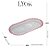 Travessa Oval de Cristal Coração Borda Rosa 25cm x 13cm x 2,5cm - Imagem 6