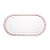 Travessa Oval de Cristal Coração Borda Rosa 25cm x 13cm x 2,5cm - Imagem 2