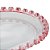 Travessa Oval de Cristal Coração Borda Rosa 25cm x 13cm x 2,5cm - Imagem 5