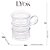 Conjunto 6 Xícaras de Vidro Vintage 95ml - Lyor - Imagem 5