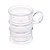 Conjunto 6 Xícaras de Vidro Vintage 95ml - Lyor - Imagem 1