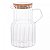 Jarra de Vidro Borossilicato com Tampa de Bambu Classic 1L - Lyor - Imagem 2