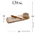 Conjunto 4 Peças de Bambu para Queijos e Petiscos 12x32cm - Lyor - Imagem 7