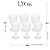 Conjunto 6 Taças para Água de Vidro Bico de Abacaxi 325ml - Lyor - Imagem 6