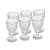 Conjunto 6 Taças para Água de Vidro Bico de Abacaxi 325ml - Lyor - Imagem 1