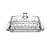 Manteigueira de Cristal com Tampa Radial 18x10,5x8cm - Lyor - Imagem 1