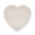 Bandeja de Cerâmica Heart Branco 13x12,5x1,5cm - Lyor - Imagem 3