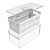 Organizador De Geladeira Com Cesto Clear Fresh 5L - Imagem 2