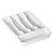 Porta Talheres com 5 Divisórias Branco Linea 34x25x5cm - Paramount - Imagem 1