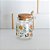 Porta Mantimento Redondo de Vidro com Tampa e Colher de Bambu Flora 240ml - Lyor - Imagem 5