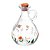 Garrafa para Azeite de Vidro com Tampa Rolha Flora 320ml - Lyor - Imagem 1
