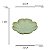 Folha Decorativa de Cerâmica Banana Leaf Verde 20x20x3cm - Lyor - Imagem 3