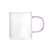 Conjunto 2 Canecas de Vidro Borossilicato com Alça Rosa 200ml - Lyor - Imagem 3