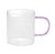 Conjunto 2 Canecas de Vidro Borossilicato com Alça Rosa 200ml - Lyor - Imagem 2