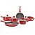 Jogo De Panelas 4812/101 7 Peças Brinox Ceramic Life Antares - Vermelho - Imagem 1