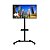Suporte Pedestal Para Tv Multivisão Com Rodízio E Bandeja Para Notebook - Preto - Imagem 3