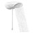 Ducha Top Jet Lorenzetti Multitemperaturas 5500W Branco 110V - Imagem 1