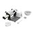 Laminador de Massa Anodilar 28cm Com Cortador Branco 220V - Imagem 5