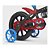 Bicicleta Infantil Aro 12 Mechanic Nathor Preto e Vermelha - Imagem 2