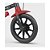 Bicicleta Infantil Aro 12 Mechanic Nathor Preto e Vermelha - Imagem 4