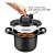 Panela de Pressão Rochedo Clipso Stone Pro 4,5L Preto - Imagem 7