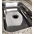 Pia De Cozinha Granito Branco Dallas 1,20x55 Com Cuba Inóx - Imagem 2